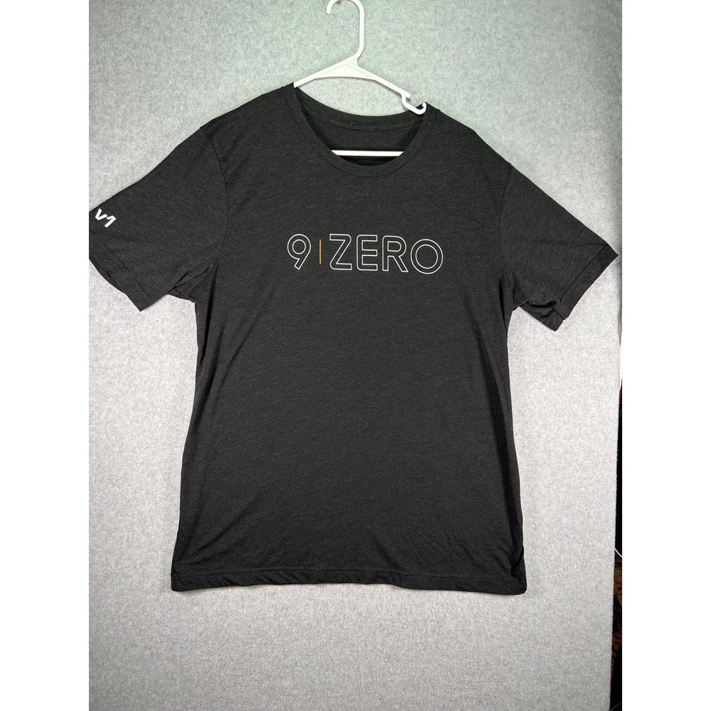 V1 9 ZERO Graphic T-Shirt Mens Large Charcoal Grey Heather Short Sleeve Tee
